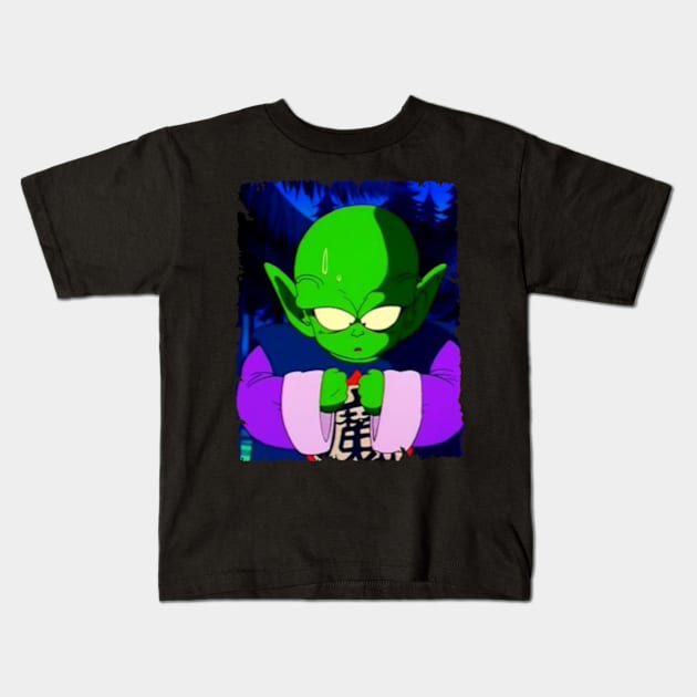 PICCOLO JR MERCH VTG Kids T-Shirt by Mie Ayam Herbal